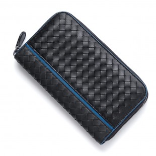 ボッテガヴェネタコピーBOTTEGA VENETA ラウンドファスナー 長財布[小銭入れ付き] NAPPA ナッパ アルドアーズ×ネロ×ピーコック グレー系 114076 vcbb1 2060 メンズ