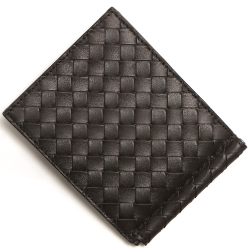 ボッテガヴェネタコピー BOTTEGA VENETA 二つ折財布【札入れ】 イントレチャート エバノブラウン 123180 V4651 2040 メンズ - 商品画像 1