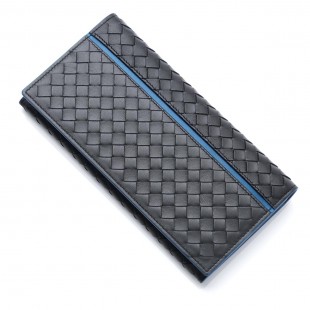 ボッテガヴェネタスーパーコピーBOTTEGA VENETA 長財布[小銭入れ付き] NAPPA ナッパ アルドアーズ×ネロ×ピーコック グレー系 156819 vcbb1 2060 01 メンズ
