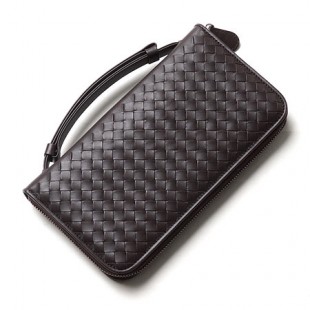 ボッテガヴェネタ/BOTTEGA VENETA/ ラウンドファスナー 長財布[小銭入れ付き]/VN /エバノ ブラウン系 169730 v4651 2040 メンズ&レディース