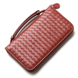 ボッテガヴェネタコピー/BOTTEGA VENETA/ ラウンドファスナー 長財布[小銭入れ付き]/VN /バーントレッド レッド系 169730 v4651 6329 メンズ&レディース