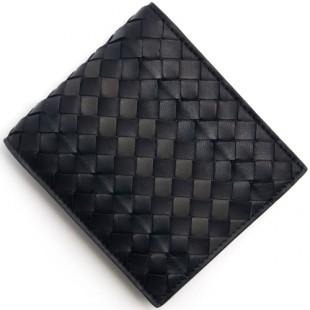 ボッテガヴェネタコピー BOTTEGA VENETA 二つ折財布 イントレチャート 【INTRECCIATO】 トルマリンブルー&ニューライトグレー 193642 VAXH1 4096 メンズ