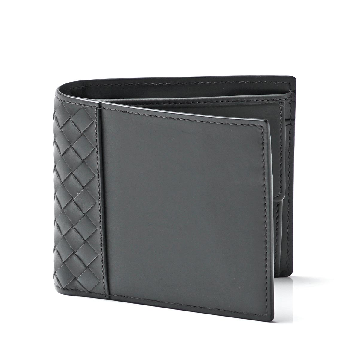 ボッテガヴェネタコピーBOTTEGA VENETA 2つ折り財布[小銭入れ付き] MATT ミディアムグレー グレー系 193642 vm403 8587 メンズ - 商品画像 3