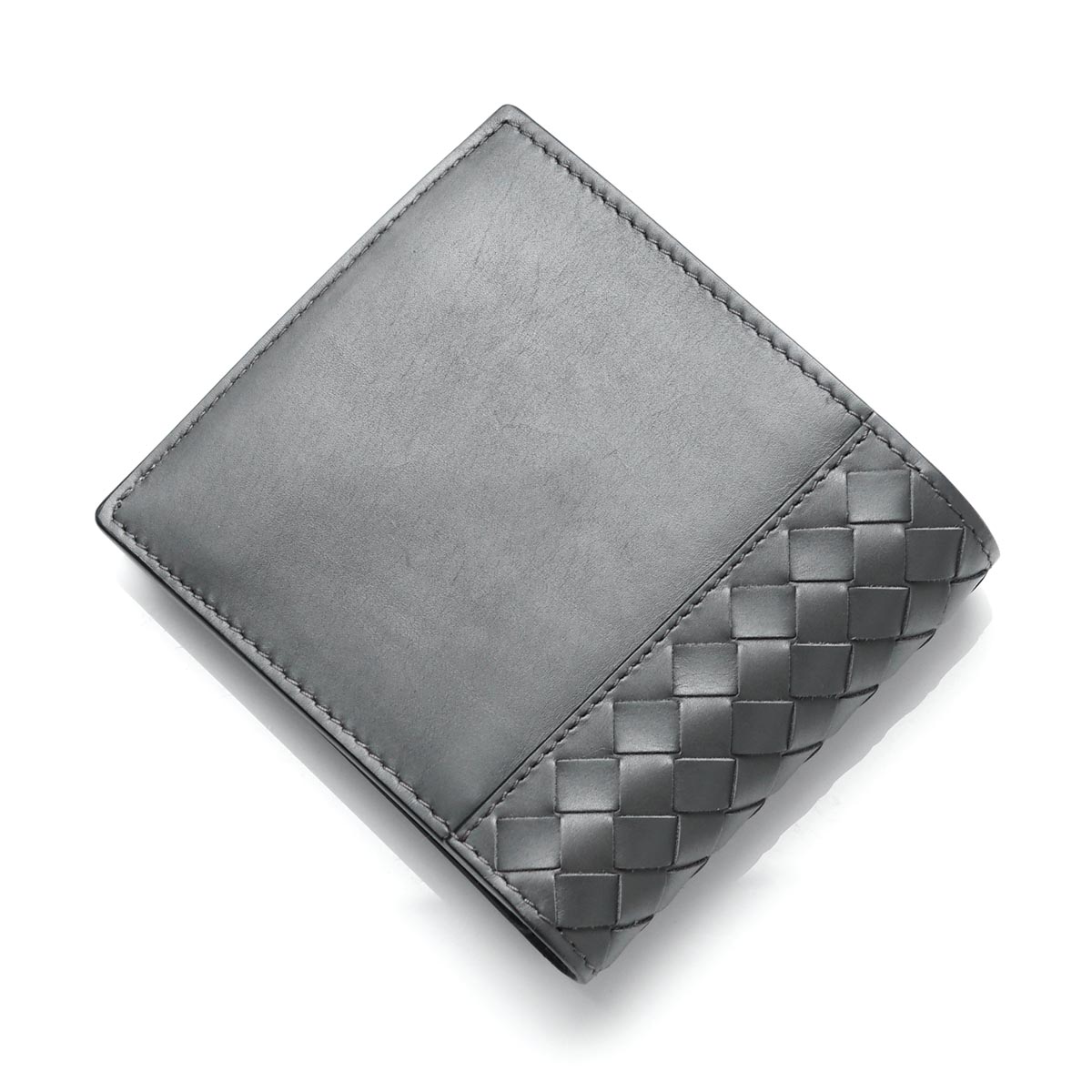 ボッテガヴェネタコピーBOTTEGA VENETA 2つ折り財布[小銭入れ付き] MATT ミディアムグレー グレー系 193642 vm403 8587 メンズ - 商品画像 7