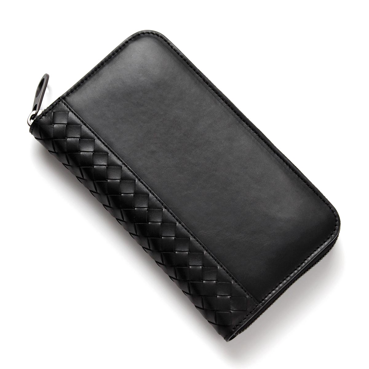 ボッテガヴェネタコピーBOTTEGA VENETA ラウンドファスナー 長財布[小銭入れ付き] MATT NERO ブラック系 344679 vm403 1000 メンズ＆レディース - 商品画像 5