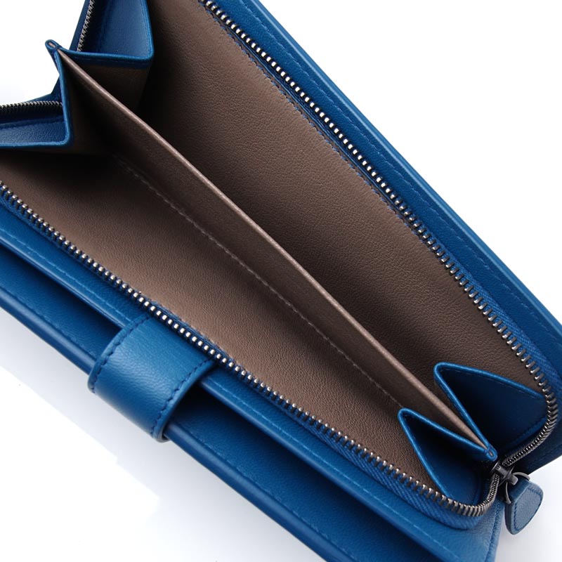 ボッテガヴェネタ/BOTTEGA VENETAスーパーコピー 長財布[小銭入れ付き] NAPPA ピーコック ブルー系 347579 v001n 4321 レディース - 商品画像 5