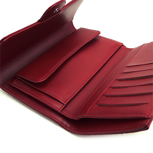 シャネルコピー 長財布 CHANEL 三つ折り ココマーク キルティング ラムレザー/マトラッセ ルージュレッド/ROUGR RED A31506 - 商品画像 1