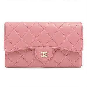 シャネルスーパーコピーCHANEL 財布 三つ折り ココマーク キルティングレザー/マトラッセ ピンク A31506 - 商品画像 6