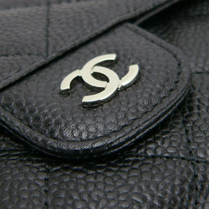 シャネル財布スーパーコピーCHANEL 三つ折り ココマーク キルティング キャビアスキン レザー/マトラッセ ブラック×ボルドー A31506 - 商品画像 5