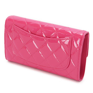 シャネルスーパーコピー財布 CHANEL シャネル 三つ折り マトラッセ キルティング パテントレザー ピンク A31506 PATENT PK/SV - 商品画像 7