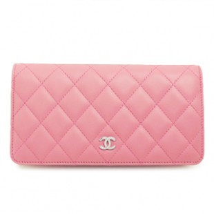 シャネルスーパーコピー CHANEL 財布 二つ折り キルティング マトラッセ レザー ローズピンク A31509