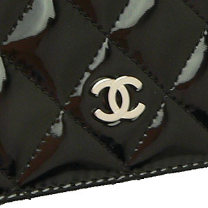 シャネル CHANEL 長財布 二つ折り ココマーク パテント キルティングレザー マトラッセ ブラック A31509 - 商品画像 3