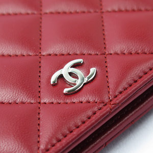 スーパーコピーシャネル 長財布 CHANEL 二つ折り ココマーク キルティング マトラッセ ラムスキン ルージュ A31509 Y01480 81665 - 商品画像 5