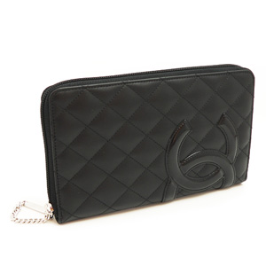 スーパーコピーシャネル CHANEL 長財布 ラウンドファスナー カンボンライン レザー ココマーク入り キルティング A48660 - 商品画像 3