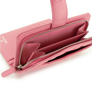 シャネル 長財布 CHANEL シャネル 財布 二つ折り マトラッセ キルティング レザー/ラム ROSE/ローズピンク A48667 - 商品画像 1