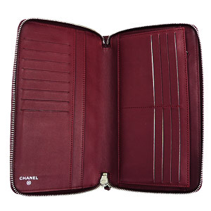 シャネルコピーCHANEL 長財布 ラウンドファスナー キャビアスキン/CAVIAR ココマーク キルティング マトラッセ ルージュレッド/ROUGE RED A4898 - 商品画像 1