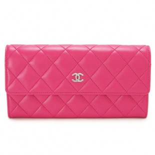 シャネルコピーCHANEL 財布 二つ折りフラップ マトラッセ ラムレザー ピンク A50096 LAMB PINK