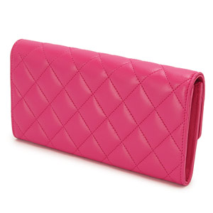 シャネルコピーCHANEL 財布 二つ折りフラップ マトラッセ ラムレザー ピンク A50096 LAMB PINK - 商品画像 7