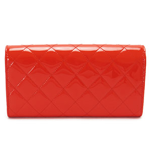 シャネルコピー財布 CHANEL 二つ折りフラップ パテントレザー キルティング マトラッセ レッド A50096 PATE RDSV - 商品画像 7