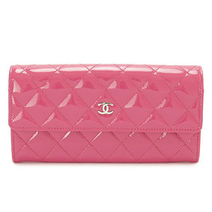 シャネルスーパーコピー CHANEL 財布 二つ折りフラップ マトラッセ/キルティング パテントレザー ピンク×SV A50096 Y06830 0A419 - 商品画像 6
