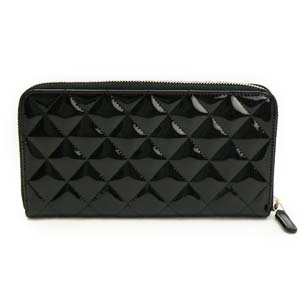 シャネルスーパーコピー長財布 CHANEL シャネル 財布 ラウンドファスナー パテントレザー ココマーク キルティング マトラッセ ブラック A50097 - 商品画像 7