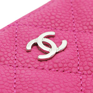 シャネル財布スーパーコピーCHANEL ラウンドファスナ マトラッセ/キルティング キャビア レザー フューシャ A50097 MAT.CAVIAR - 商品画像 1