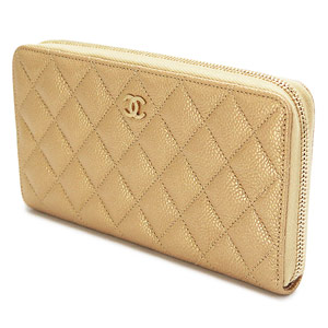 シャネルコピー CHANEL 財布 ラウンドファスナー ココマーク キルティング マトラッセ レザー ゴールド A50097 Y25199 0A591 - 商品画像 3