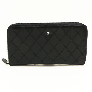 シャネルスーパーコピー財布 CHANEL ラウンドファスナー レザー ココマーク キルティング調ステッチ ブラック A50933 - 商品画像 6