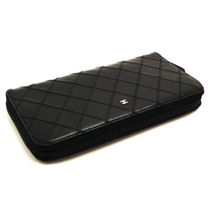 シャネルスーパーコピー財布 CHANEL ラウンドファスナー レザー ココマーク キルティング調ステッチ ブラック A50933 - 商品画像 1