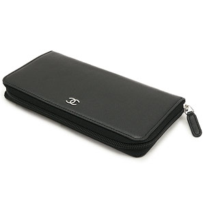 スーパーコピーシャネル CHANEL 財布 ラウンドファスナー キャビアスキン ココマーク ブラック A68719 - 商品画像 4