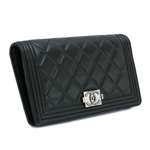 CHANELスーパーコピーシャネル 財布 二つ折り BOY CHANEL/ボーイシャネル パリボンベイ キルティング マトラッセ レザー ブラック A68722 - 商品画像 3