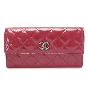 シャネルスーパーコピーCHANEL 二つ折りフラップ ココマーク キルティング パテントレザー レッド系 A69351 Y25149 0A468 - 商品画像 6