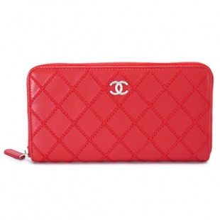 シャネルコピー財布 CHANEL シャネル 財布 ラウンドファスナー ココマーク キルティング レザー レッド A80143 RED - 商品画像 2