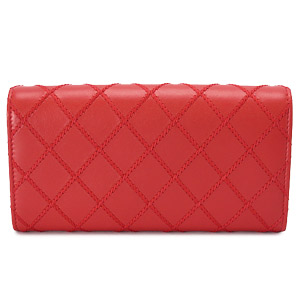 シャネルスーパーコピー財布CHANEL シャネル 財布 二つ折りフラップ ココマーク キルティング レザー レッド A80142 - 商品画像 7