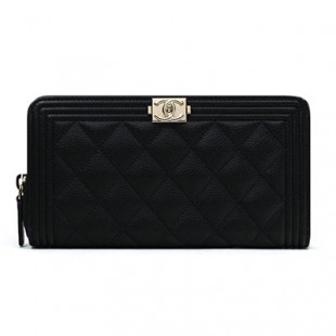 シャネル CHANEL ラウンドファスナー長財布 ボーイシャネル グレインドカーフスキン キャビアスキン BOY CHANEL ZIP WALLET A80288 B01694 94305 - 商品画像 2