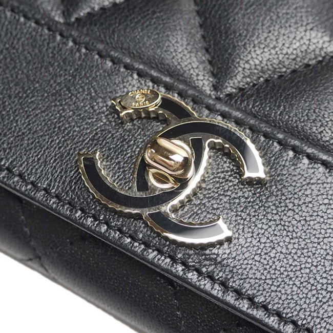 シャネル財布コピー マドモアゼル ヴィンテージ マトラッセ フラップウォレット 黒 A80971 CHANEL - 商品画像 7