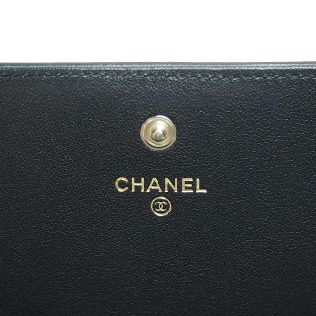 シャネル財布コピー マドモアゼル ヴィンテージ マトラッセ フラップウォレット 黒 A80971 CHANEL - 商品画像 9