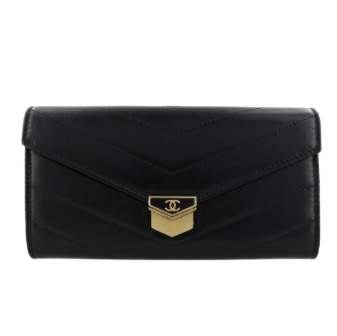 シャネル レディース CHANEL 二つ折り財布 CHANEL A81225 Y33278 94305 ブラック 長財布 - 商品画像 3