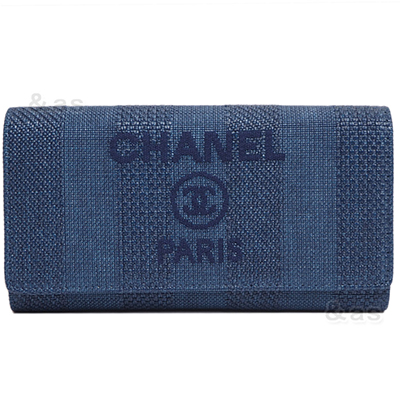 スーパーコピーシャネル 財布 ドーヴィル フラップウォレット ネイビー/デニムブルー/GO A81976 CHANEL - 商品画像 7