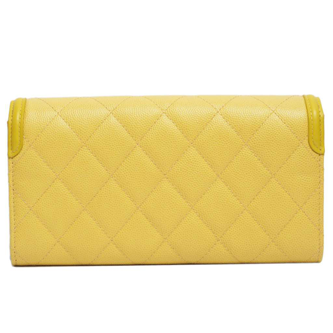 シャネル財布スーパーコピー CCフィリグリー ロング フラップウォレット イエロー/GO A84448 CHANEL - 商品画像 9
