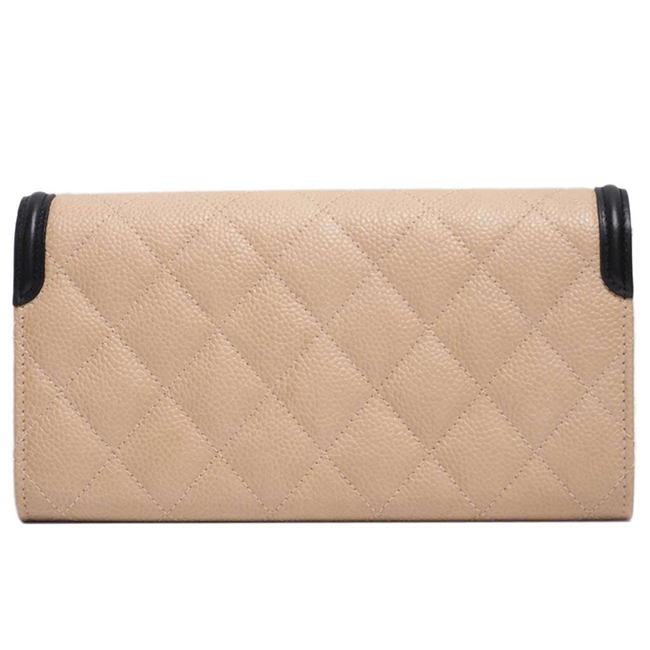 シャネルスーパーコピー財布 CCフィリグリー キャビアスキン フラップウォレット ベージュ×ブラック A84448 CHANEL - 商品画像 9
