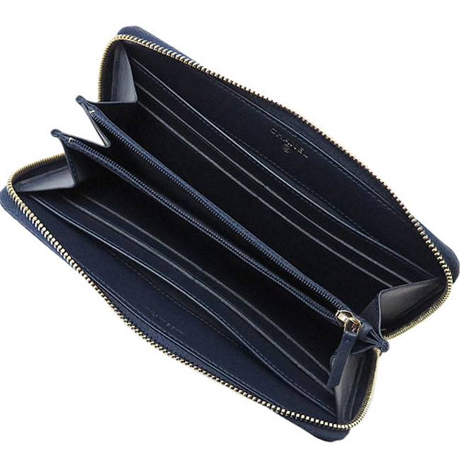 スーパーコピーシャネル 長財布 A84449 CAVIAR NAVY/GD CHANEL ラウンドファスナー キルティング ココマーク キャビアスキン レザー ネイビー - 商品画像 4