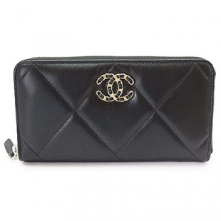 シャネル長財布スーパーコピー レディース CHANEL AP0946 ロング ジップ ウォレット CCマーク ゴートスキン レザー キルティング - 商品画像 1