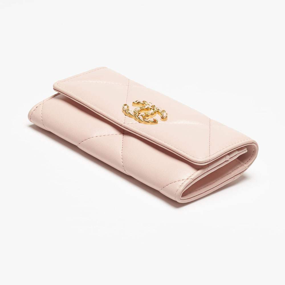 シャネル スーパーコピー CHANEL 19フラップウォレット ライトピンク 長財布 AP0953 B04852 NR644 - 商品画像 4
