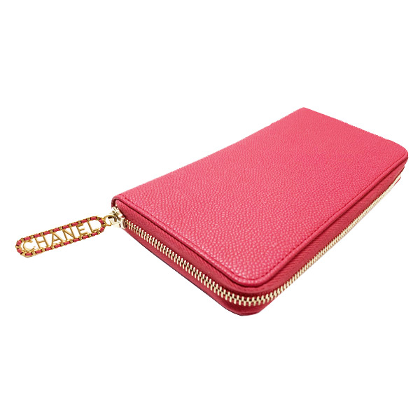 CHANELスーパーコピー コレクション パリジャンジャーニー ジップ ラウンドファスナー 長財布 AP1425B02849 N6511 CCマーク ローズピンク キャビアスキン ファスナー引き手 ゴールド金具 カメリア ラッピング - 商品画像 6