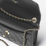 シャネル スーパーコピー チェーン付きクラッチ ラム&ゴールドメタル 黒 AP3499 B08027 94305 - 商品画像 6
