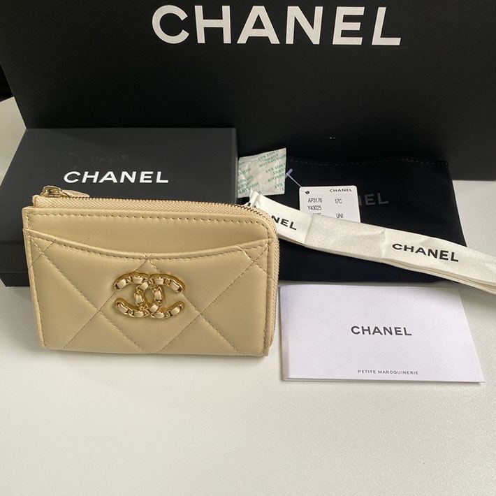 シャネル CHANEL 19 コピー ジップ コインパース ベージュ AP3665_2 - 商品画像 8