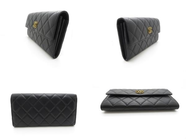 CHANEL シャネルスーパーコピー ZIP長財布 ラムスキン ブラック P0955 - 商品画像 2