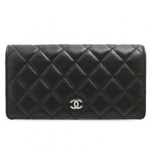 シャネルコピーCHANEL 長財布 二つ折り ココマーク キルティング マトラッセ ボルドー ラムスキン ブラック×ボルドー/SV A31509 Y01480