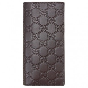 グッチコピー 財布 307774-2140 GUCCI メンズ 長財布 札入れ マチ付き 小銭入れなし グッチッシマ ダークブラウン アウトレット - 商品画像 2